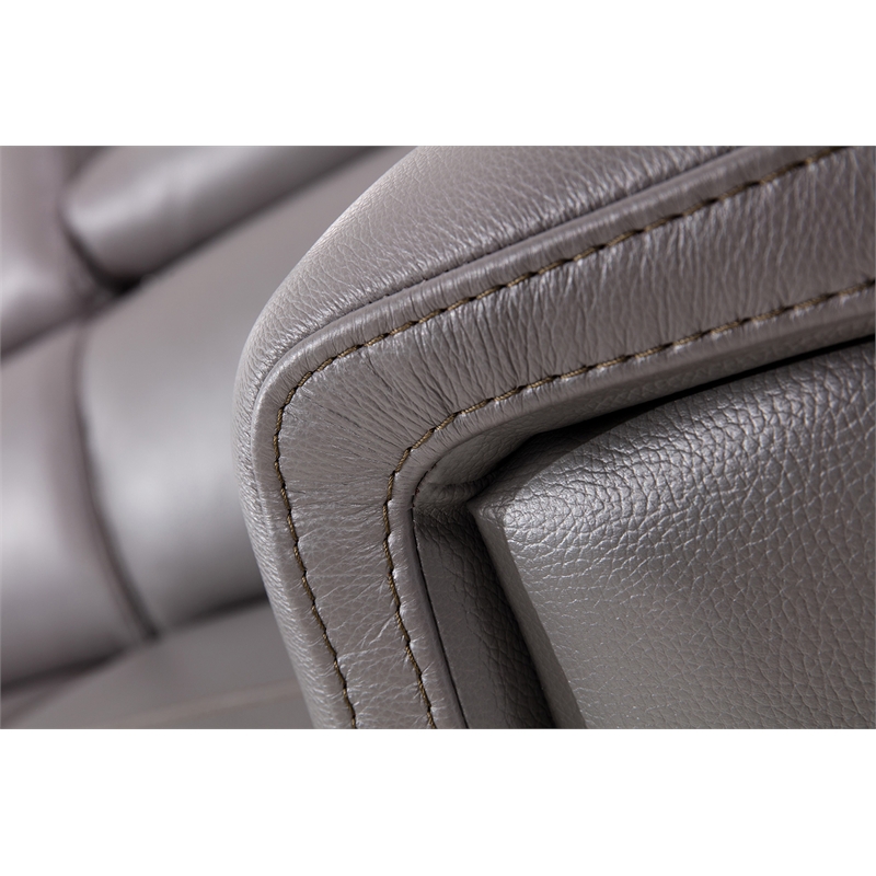 EK071 Dark Gray Color With Italian Leather Chiar
