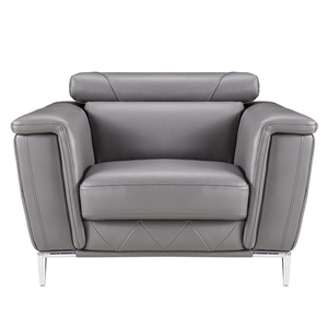 EK071 Dark Gray Color With Italian Leather Chiar