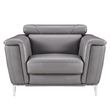 EK071 Dark Gray Color With Italian Leather Chiar