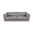 EK071 Dark Gray Color With Italian Leather Sofa
