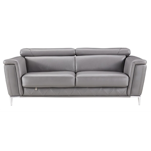 ek071 dark gray color with italian leather sofa