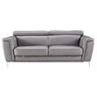 EK071 Dark Gray Color With Italian Leather Sofa