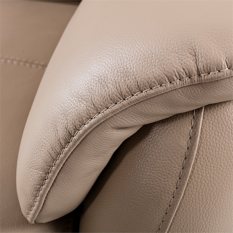 EK073 Tan Color With Italian Leather Sofa
