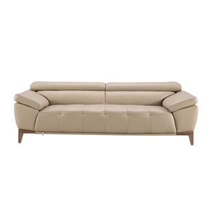 ek076 tan color with italian leather sofa