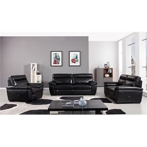 EK081 Black Color With Italian Leather Chair
