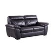 EK081 Black Color With Italian Leather Sofa