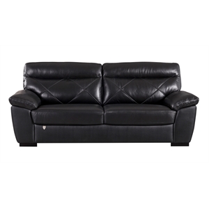 ek081 black color with italian leather sofa
