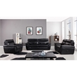 EK081 Black Color With Italian Leather Sofa