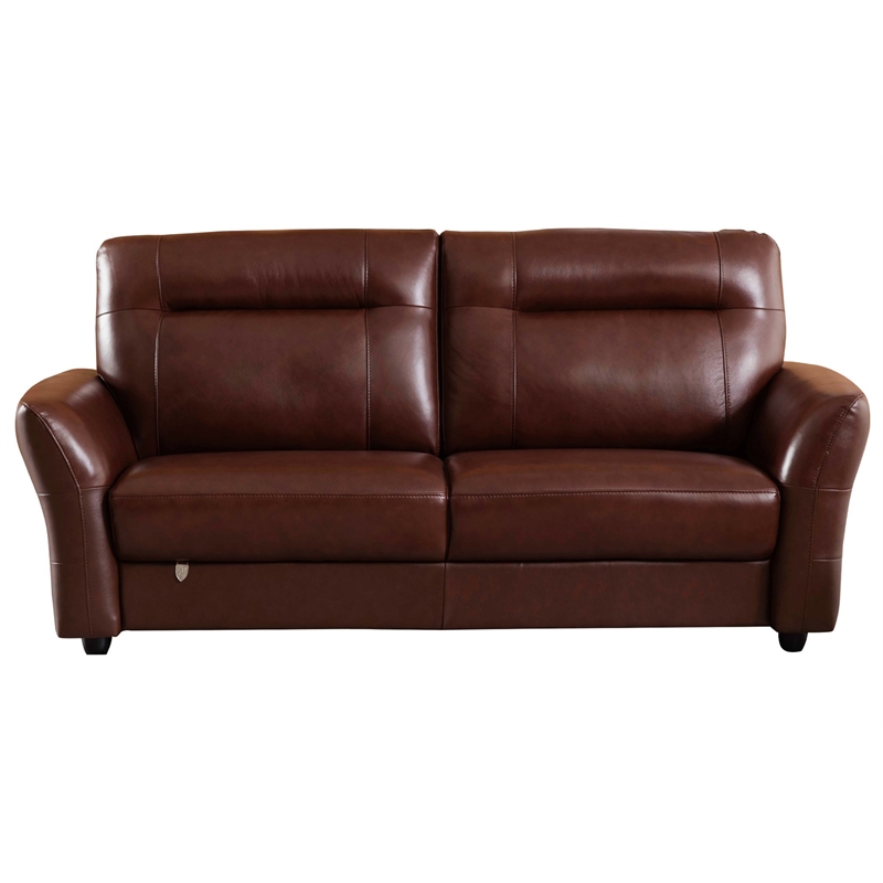 EK090 Brown Color With Italian Leather Sofa