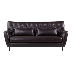 ae346 dark chocolate color ( brown) with faux leather sofa
