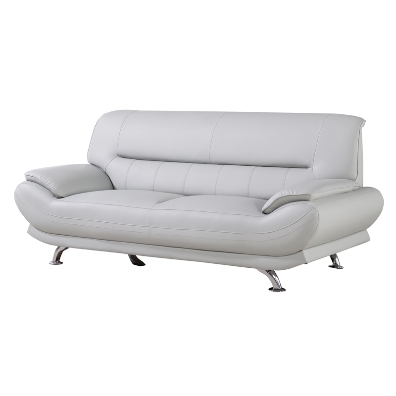 AE709-LG-SF Light Gray Color Sofa with Faux Leather