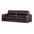 EK016 Dark Chocolate (Brown) Color With Italian Leather Sofa