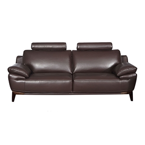 ek028 dark brown color with italian full leather sofa