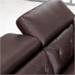 EK068 Dark Chocolate (Brown) Color With Italian Leather Sofa
