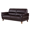 EK073 Dark Chocolate (Brown) Color With Italian Leather Sofa