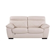 EK081 Light Gray Color With Italian Leather Loveseat