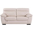 EK081 Light Gray Color With Italian Leather Loveseat