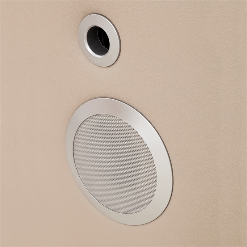 EK-L121 Light Gray Color With Genuine Leather Sectional