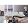 EK-L8005M White and Yellow Color With Sectional Faux Leather and Leather Match