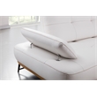 EK-L8005M White and Yellow Color With Sectional Faux Leather and Leather Match