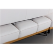 EK-L8005M White and Yellow Color With Sectional Faux Leather and Leather Match