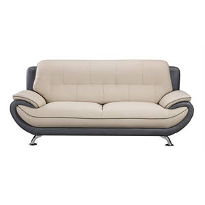 ae208 light gray and dark gray color with sofa faux and bonded leather
