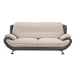 AE208 Light Gray and Dark Gray Color With Sofa Faux and Bonded Leather