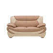 AE209 Camel (Tan) and Ivory Color With With Faux Leather Loveseat