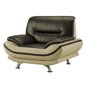 ae709-ma-lg-chr burgundy (brown) and khaki (tan) color with chair faux leather