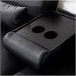 AE-D802 Dark Chocolate (Brown) and Cream Color With Faux Leather Sofa
