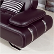 AE-L607 Dark Chocolate (Brown) Color With Faux Leather Sectional
