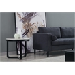 AE-LD826L Dark Gray Color With Velvet Right Facing Chaise Sectional