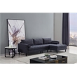 AE-LD826L Dark Gray Color With Velvet Right Facing Chaise Sectional