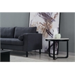 AE-LD826R Dark Gray Color With Velvet Left Facing Chaise Sectional