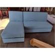 AE-LD828R Light Blue Color With Velvet Left Facing Chaise With Sectional