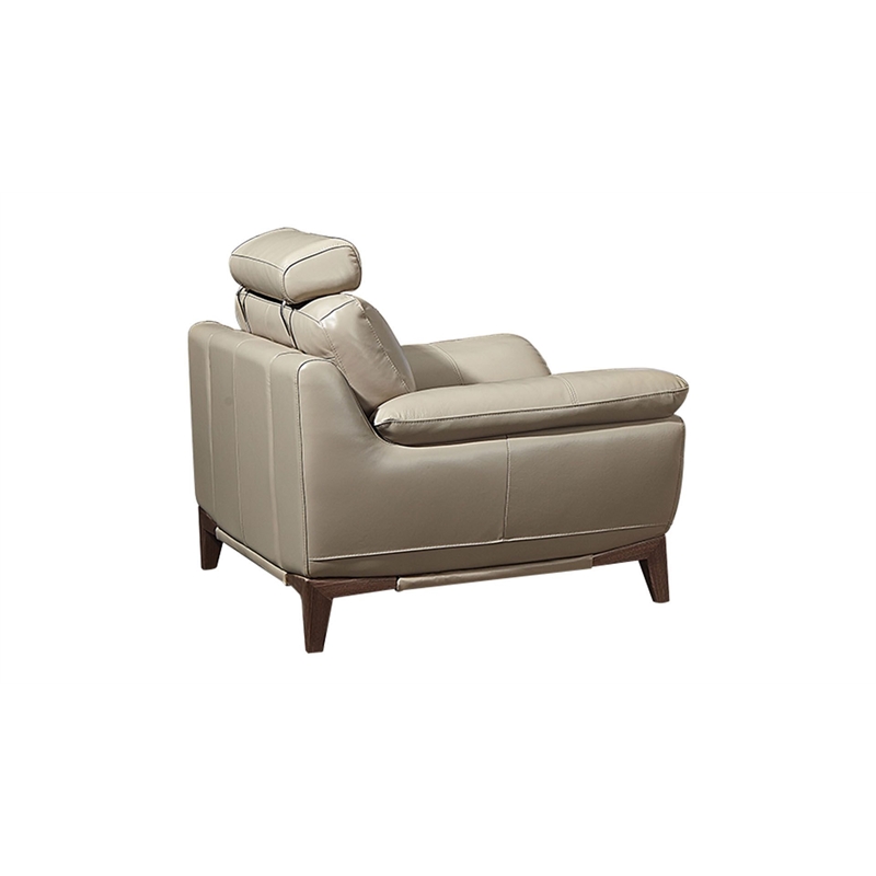 EK028 Tan Color With Italian Full Leather Chair