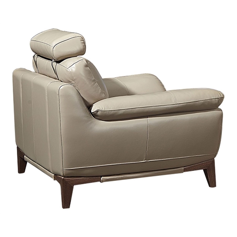 EK028 Tan Color With Italian Full Leather Chair