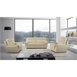 EK092 Cream Color With Italian Leather Sofa