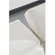 EK-L095 White Color With Italian Leather 4-piece Sectional and 1 console