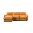 EK-L8001R Top grain leather Yellow Color With Sectional Left Facing Chaise