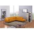 EK-LH756 Honey Yellow Color With Top-grain Cow Hide Sectional Right Facing