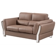 AE690 Taupe (Brown) Color With Microfiber Leather Loveseat