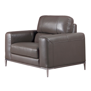 ek016 taupe (brown) color with italian leather chair