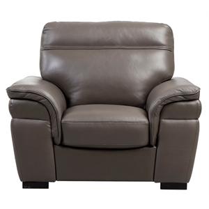 ek020 taupe (brown) color with italian leather chair