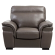 EK020 Taupe (Brown) Color With Italian Leather Chair