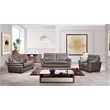 EK020 Taupe (Brown) Color With Italian Leather Chair