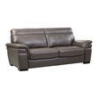 EK020 Taupe (Brown) Color With Italian Leather Sofa
