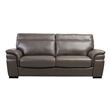 EK020 Taupe (Brown) Color With Italian Leather Sofa