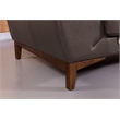 EK080 Taupe (Brown) Color With Italian Leather Chair