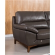EK080 Taupe (Brown) Color With Italian Leather Sofa